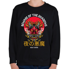 PRINTFASHION BEWARE OF THE SHADOW - Gyerek pulóver - Fekete gyerek pulóver, kardigán