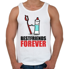 PRINTFASHION BFF - Férfi atléta - Fehér