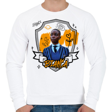 PRINTFASHION Bianca firka - Férfi pulóver - Fehér