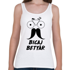 PRINTFASHION Bicaj betyár - Női atléta - Fehér