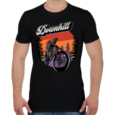 PRINTFASHION bicajos - Férfi póló - Fekete férfi póló