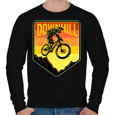 PRINTFASHION bicajos  - Férfi pulóver - Fekete férfi pulóver, kardigán