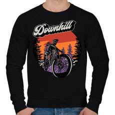 PRINTFASHION bicajos - Férfi pulóver - Fekete