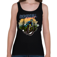 PRINTFASHION bicajos  - Női atléta - Fekete női trikó