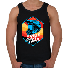 PRINTFASHION bicajos sisak - Férfi atléta - Fekete