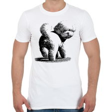PRINTFASHION Bichon kutyás minta - Férfi póló - Fehér férfi póló