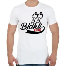 PRINTFASHION Bicikli Klub - Férfi póló - Fehér férfi póló