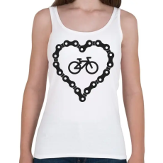 PRINTFASHION Bicikli love - Női atléta - Fehér
