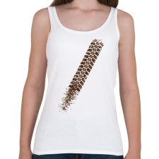 PRINTFASHION Biciklinyom - Női atléta - Fehér női trikó