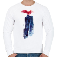 PRINTFASHION Big beast - Férfi pulóver - Fehér