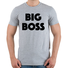 PRINTFASHION BIG BOSS - Férfi póló - Sport szürke