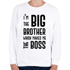PRINTFASHION Big brother boss - Gyerek pulóver - Fehér gyerek pulóver, kardigán