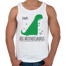 PRINTFASHION Big brothersaurus - Férfi atléta - Fehér atléta, trikó
