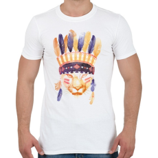 PRINTFASHION Big cheaf - Férfi póló - Fehér