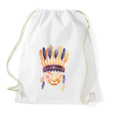 PRINTFASHION Big cheaf - Sportzsák, Tornazsák - Fehér tornazsák
