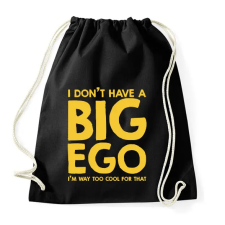 PRINTFASHION Big ego - Sportzsák, Tornazsák - Fekete tornazsák