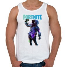 PRINTFASHION Big mouth Fortnite - Férfi atléta - Fehér