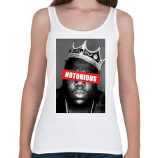 PRINTFASHION Biggie Smalls - Női atléta - Fehér női trikó