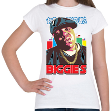 PRINTFASHION Biggie Smalls - Női póló - Fehér női póló