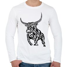 PRINTFASHION Bika - Férfi hosszú ujjú póló - Fehér