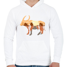 PRINTFASHION Bika - Férfi kapucnis pulóver - Fehér női pulóver, kardigán