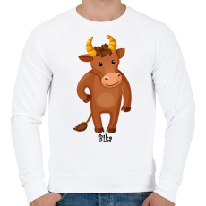 PRINTFASHION Bika - Férfi pulóver - Fehér