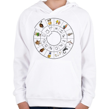 PRINTFASHION Bika - Gyerek kapucnis pulóver - Fehér gyerek pulóver, kardigán