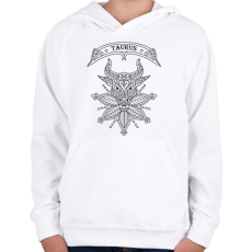 PRINTFASHION Bika - Gyerek kapucnis pulóver - Fehér