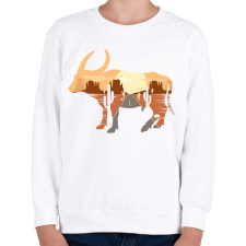 PRINTFASHION Bika - Gyerek pulóver - Fehér gyerek pulóver, kardigán