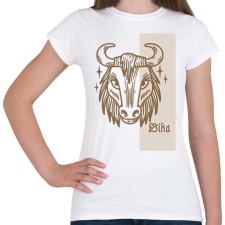 PRINTFASHION Bika horoszkóp - Női póló - Fehér női póló