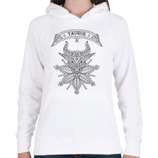 PRINTFASHION Bika - Női kapucnis pulóver - Fehér