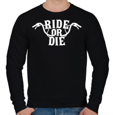 PRINTFASHION Bike 4ever - Férfi pulóver - Fekete férfi pulóver, kardigán