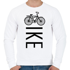 PRINTFASHION Bike - Biciklis - Férfi pulóver - Fehér