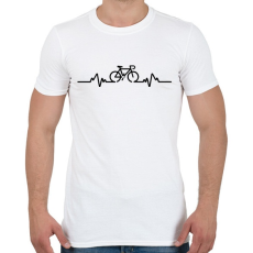 PRINTFASHION BIKE - Férfi póló - Fehér