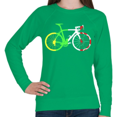 PRINTFASHION Bike - Női pulóver - Zöld