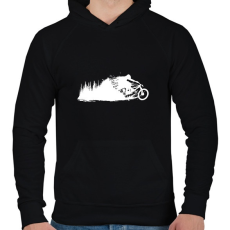 PRINTFASHION Biker Custom - Férfi kapucnis pulóver - Fekete