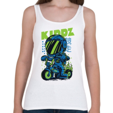 PRINTFASHION Biker kölyök - Női atléta - Fehér női trikó