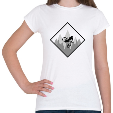 PRINTFASHION Biker Mountain - Női póló - Fehér női póló