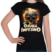 PRINTFASHION Biliárd fekete golyó - Női póló - Fekete női póló