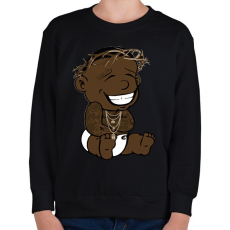 PRINTFASHION Billion dollar baby - Gyerek pulóver - Fekete