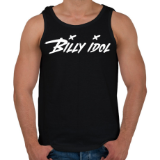 PRINTFASHION BILLY IDOL - Férfi atléta - Fekete