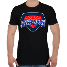 PRINTFASHION BILLY IDOL - Férfi póló - Fekete férfi póló
