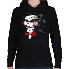 PRINTFASHION Billy the puppet - Női kapucnis pulóver - Fekete