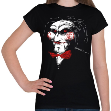 PRINTFASHION Billy the puppet - Női póló - Fekete női póló