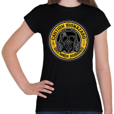 PRINTFASHION Biohazard maszk - Női póló - Fekete
