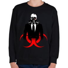 PRINTFASHION BIOHAZARD RAJZ - Gyerek pulóver - Fekete