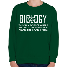 PRINTFASHION BIOLOGY - Gyerek pulóver - Sötétzöld