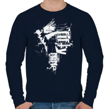 PRINTFASHION birdi59-02-01 - Férfi pulóver - Sötétkék férfi pulóver, kardigán