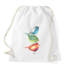 PRINTFASHION Birds - Sportzsák, Tornazsák - Fehér