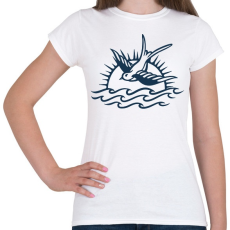 PRINTFASHION Birdy - Női póló - Fehér
